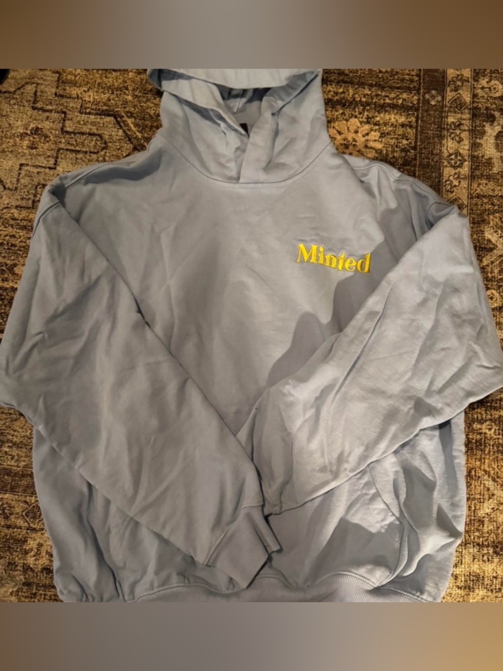 Minted New York Light Blue Hoodie